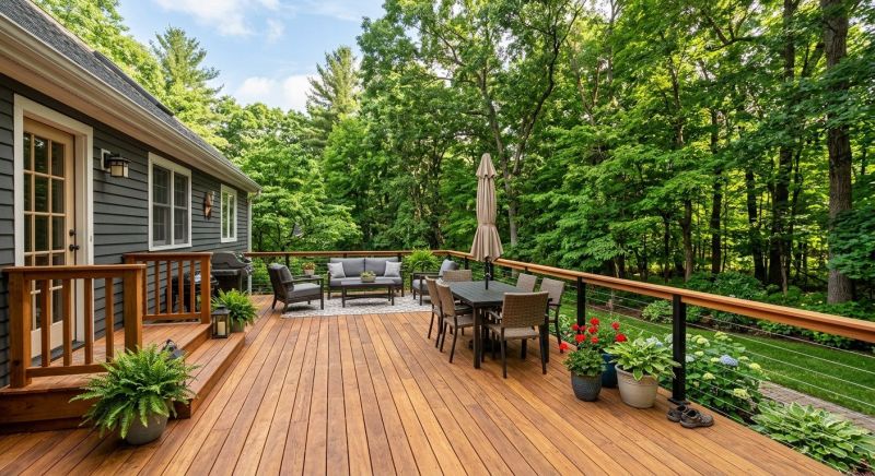 Cedar Deck Installation in Boston, MA