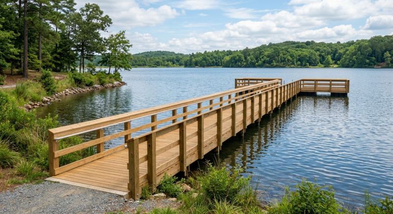 Pond Dock Installation in Overland Park, KS